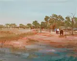 Ray Crooke, Near Laura, oil on board
