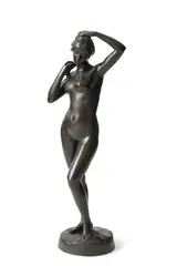 Bertram Mackennal, Morning (Woman Dressing her Hair) c1902, c1902, bronze