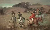 Harold Septimus Power, A Fox Hunt in the Midlands 1912, 1912, oil on canvas