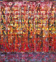 Michael Johnson, Vermilion 1995, 1995, oil on canvas