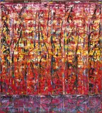 Michael Johnson, Vermilion 1995, 1995, oil on canvas