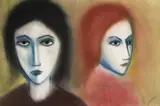 Robert Dickerson, Roulette, pastel on paper