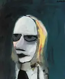 Portrait of Barbara c1954 by Charles Blackman, c1954, enamel on board, offered Mar 2016