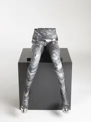 Nicole Allen, Slippers in Knickers 2010, 2010, grey marble and stainless steel on granite base