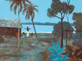 The Peaceful Lagoon by Ray Crooke, oil on canvas on board, sold Mar 2016