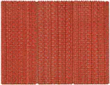 Dani Marti, Pierre 2001, 2001, nylon, polypropylene, polyester and rubber on wood (triptych)