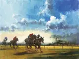 Herman Pekel, Towool Races 2006, 2006, oil on canvas
