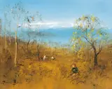 David Boyd, Children at Play, oil on board
