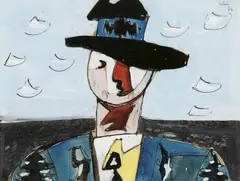 Jean Hélion, Homme au Chapeau 1944, 1944, gouache and ink on paper