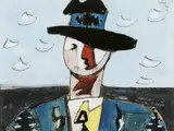 Jean Hélion, Homme au Chapeau 1944, 1944, gouache and ink on paper