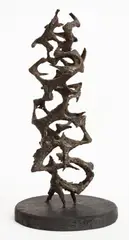 Margel Hinder, Maquette for Growth Forms 1958-59, 1958-59, copper and shim