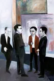 Robert Dickerson, Conference in the Street 1997, 1997, synthetic polymer paint on canvas
