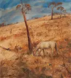 Arthur Boyd, Landscape with Poddy 1948