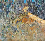 Fred Williams, Bush Road with Cootamundras 1977, 1977, oil on canvas