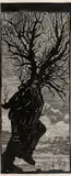 Man Turning into a Tree 2000 by William Kentridge, 2000, linocut on paper, offered Dec 2015