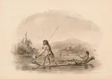 Thomas Balcombe, Untitled (Aborigines Fishing on a Lake)