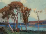 Sydney Long, Untitled (Landscape) 1944
