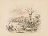Thomas Balcombe, Untitled (Aboriginal Figure on Riverbank)