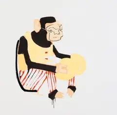 Anthony Lister, Che Che as a Man II 2004, 2004, mixed media on canvas
