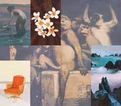 John Young, I.O.U. Summer 1994, 1994, digital print, synthetic polymer paint and oil on canvas