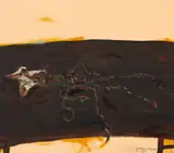 John Olsen, The Squid at Sunset 2005, 2005, oil on board