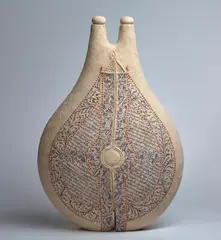 Avital Sheffer, Nadir III, dry-glazed and printed earthenware clay