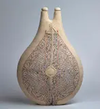 Avital Sheffer, Nadir III, dry-glazed and printed earthenware clay