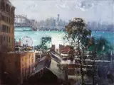 Herman Pekel, Luna Park from McMahons Point 2011, 2011, oil on canvas