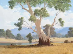 Leonard Long, The Victoria Valley - Grampians, Victoria 2002, 2002, oil on canvas on board