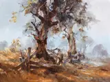D'Arcy Doyle, Misty Morning c1970, c1970, oil on board