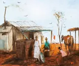 Hugh Sawrey, The Boundary Rider and his Wife and Family