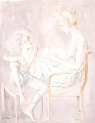 Louis Kahan, The Letter 1984, 1984, pen, ink and watercolour on paper