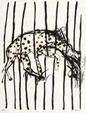 Hyena by Brett Whiteley, screenprint, sold Dec 2015