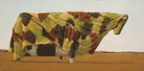 John Kelly, Study for Camouflage Cow 1995-96, 1995-96, oil on canvas