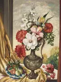 Adrian Feint, (Still Life with Ewer, Mixed Flowers and Cherries) 1952