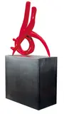 John Kelly, Blot on the Landscape 2002, 2002, enamel on bronze on stainless steel base