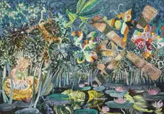 John Perceval, Moses and the Insects 1969-70, 1969-70, tempera and resin on board