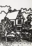 Howard Arkley, Tudor House, Fitzroy Gardens 1987