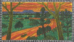 Robert Campbell, Fishing at Sunset at Euroka 1990, 1990, synthetic polymer paint on canvas