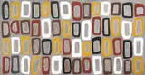 Jack Dale Mengenen, Djalala Stones (Proof Stones) 2006, 2006, ochre and synthetic polymer paint on canvas