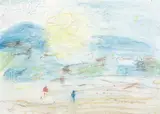 Lloyd Rees, Tasmanian Landscape 1986, 1986, pastel on paper