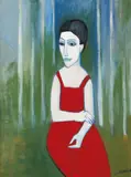 Robert Dickerson, Red Dress, South Coast c2002, c2002, synthetic polymer paint on canvas