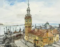 Margaret Olley, Sunday, Newcastle 1965, 1965, watercolour and ink on paper