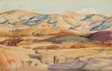 Sea of Hills (Flinders Ranges) 1935 by Hans Heysen, 1935, watercolour on paper, sold Sep 2015