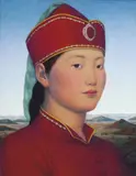 Xue Mo, Portrait of Miss Wulan 2009, 2009, oil on linen