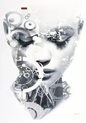 Lawrence Starkey, Conception, oil on canvas