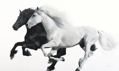 Night and Day by Lawrence Starkey, oil on canvas, sold Sep 2015