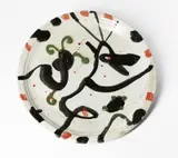 John Olsen, Untitled (Platter) 2003, 2003, hand-painted ceramic