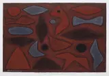 John Coburn, Study for Totems of an Ancient Land, pastel on paper