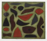 John Coburn, Study for Bush Fragments, pastel on paper